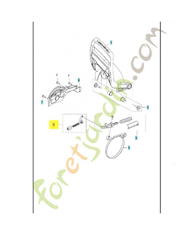 Frein de chaine 590110201. Pièce détachée Husqvarna