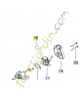Poire d’amorçage 530058709. Pièce de rechange Husqvarna