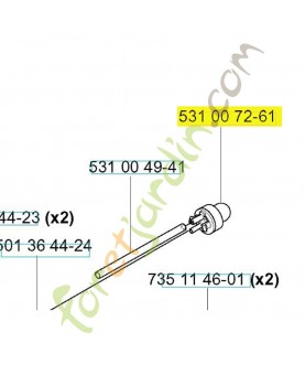 Pompe a carburant 531007261. Pièce de rechange Husqvarna