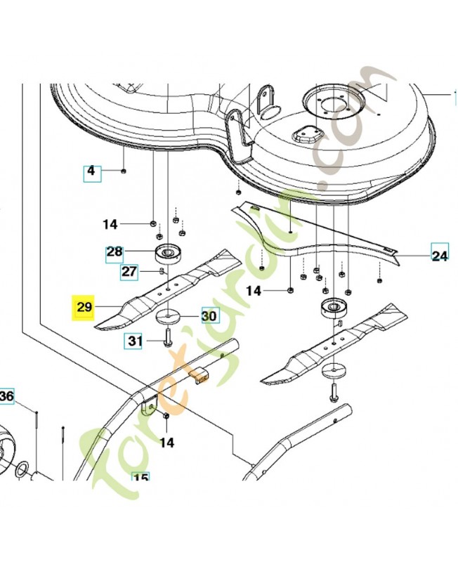 Lame standard 580397401 husqvarna