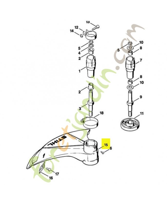 Capot protecteur. Pièce de rechange Sithl référence 4130-713-4501