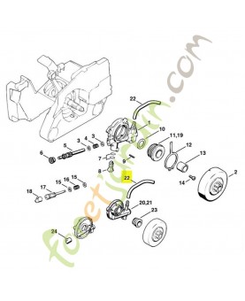 Tuyau 73+/-2 mm stihl ref. 1121-640-9400