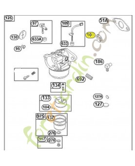 692567 Soupape d etranglement