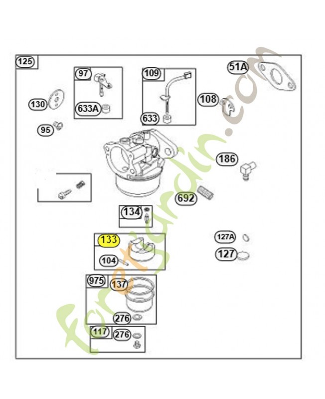 398187 Flotteur carburateur