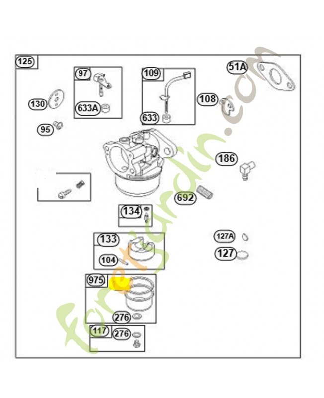 693981 Joint cuvette flotteur
