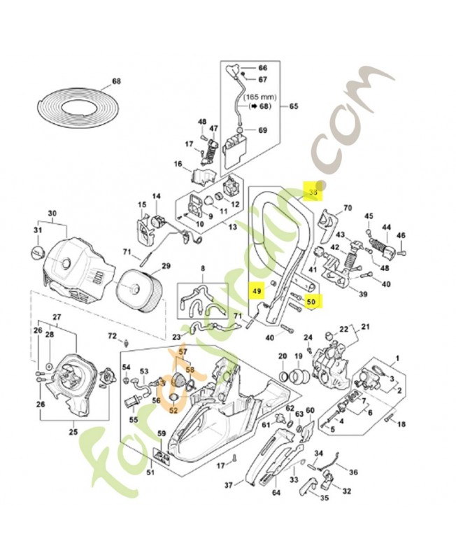 Poignée tubulaire 1147-790-1701. Pièce détachée Stihl / Vicking Poignée tubulaire 1147-790-1701. Pièce détachée Stihl / Vicking