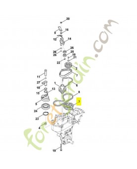 Poulie a gorge 6241-711-1220. Pièce de rechange Sithl 