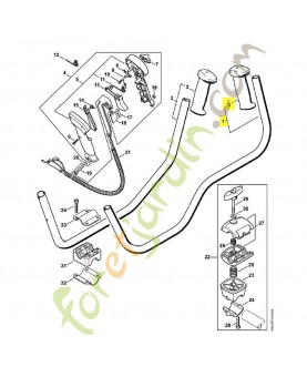 Poignee tubulaire 4128-790-1701 stihl