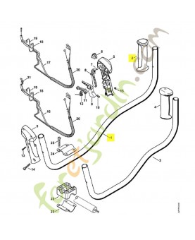 Poignée tubulaire 4144-790-1700. Pièce de rechange Sithl / Vicking