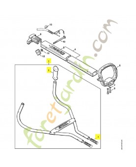 Poignee tubulaire mm 55