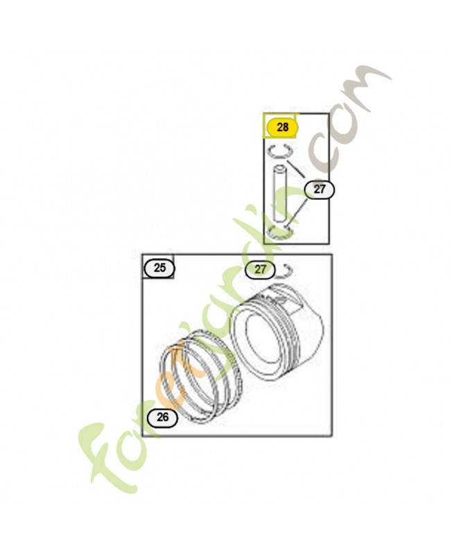 796007 Axe piston Briggs & Stratton