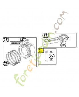 498319 Axe piston Briggs & Stratton