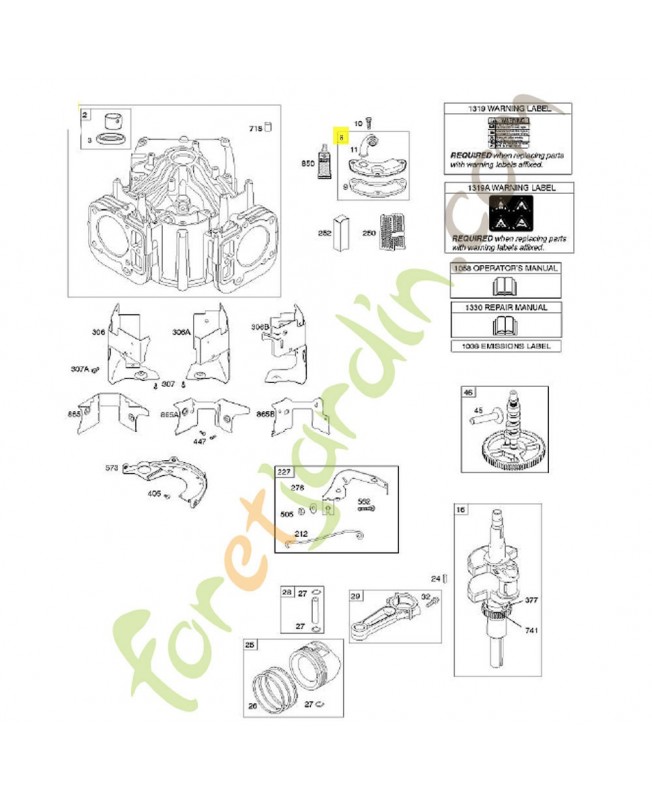 792185 Ensemble du reniflard 792185 Ensemble du reniflard