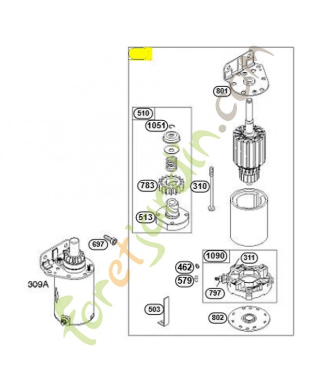 795121 Moteur - démarreur 0003-000-2226 795121 Moteur - démarreur 0003-000-2226