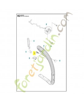 Vis 521518001. Pièce de rechange Husqvarna