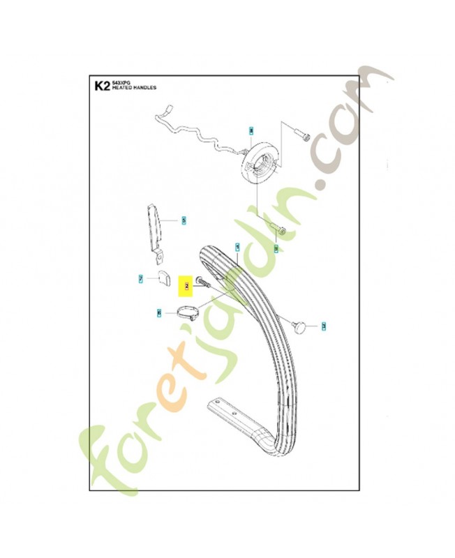 Vis 521518001. Pièce de rechange Husqvarna