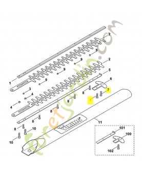 Vis taraud m5x8 9039-488-0953. Pièce de rechange Sithl / Vicking