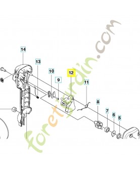 DÉCLENCHEUR 502245401. Pièce de rechange Husqvarna