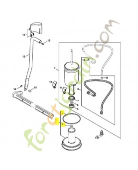 Tube de pompe 4255-670-6602. Pièce détachée Stihl / Vicking