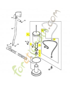 Réservoir de pression 4255-540-0204. Pièce détachée Stihl / Vicking