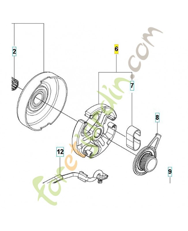 EMBRAYAGE COMPLET 599231001- Pièce détachée Husqvarna