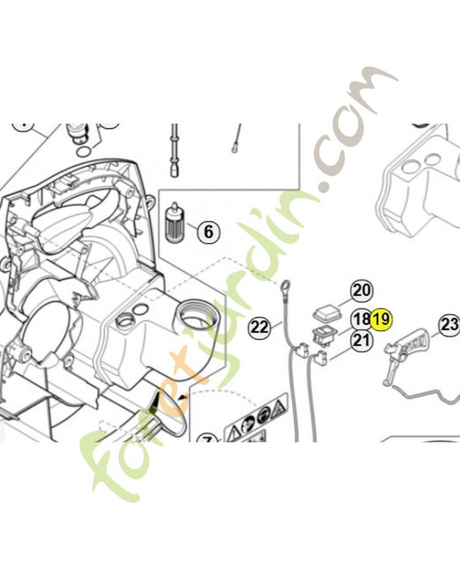 Interrupteur m/a 4229-430-0202. Pièce de rechange Sithl 