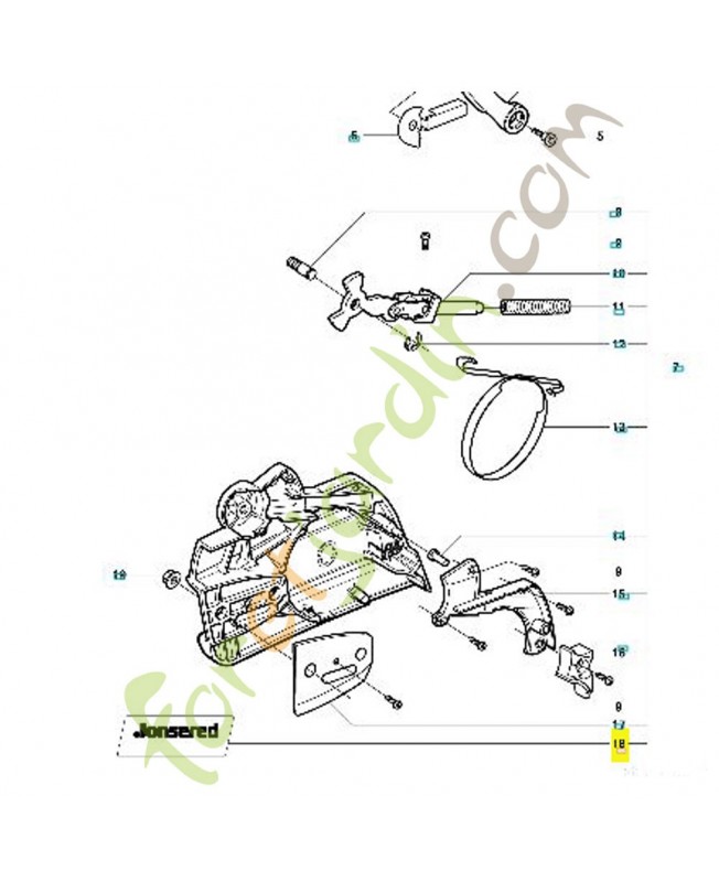 Autocollant Autocollant 537006302. Pièce de rechange Husqvarna husqvarna