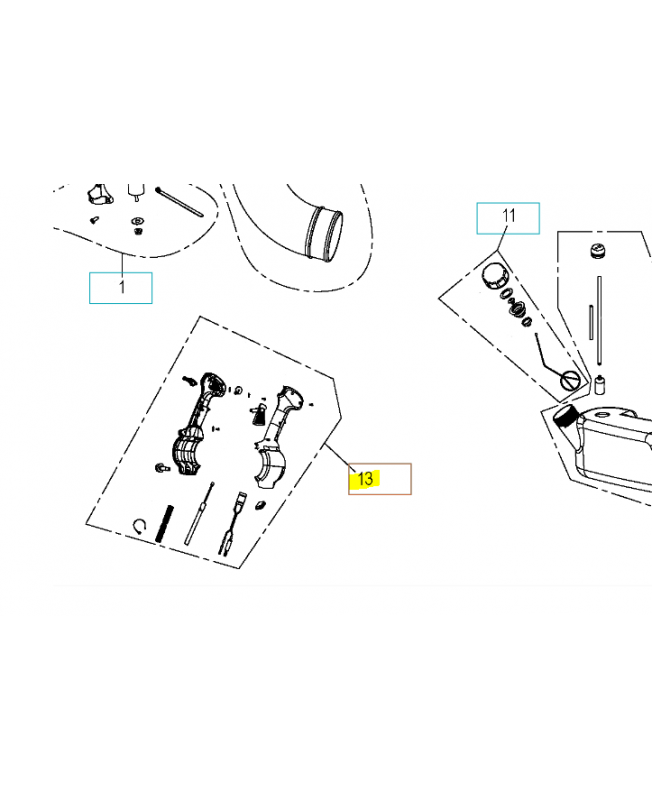Repair kit operating lever ass Repair kit operating lever ass