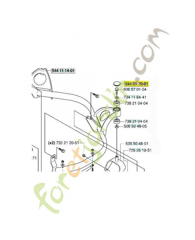 Couvercle référence 544017001