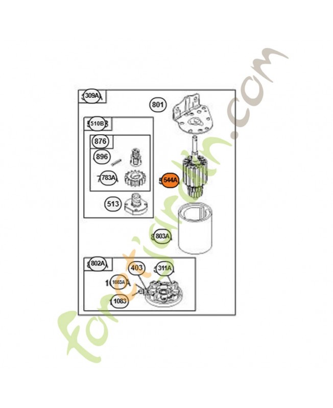 390837 Armature demarreur