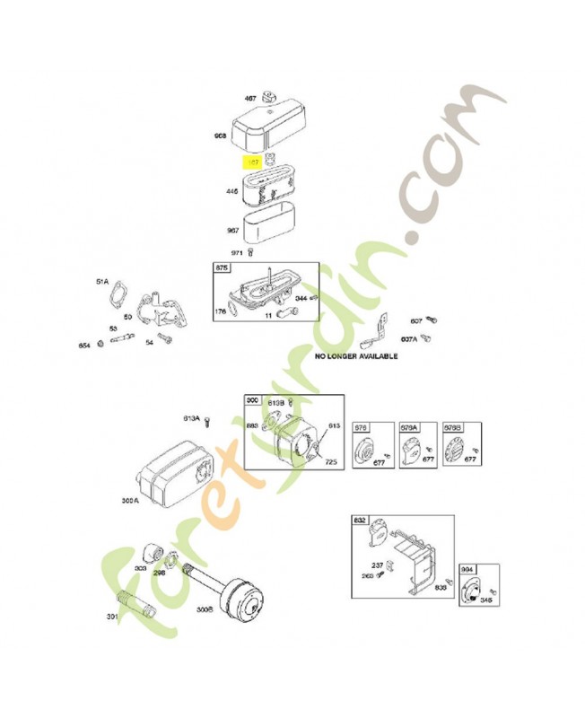 692297 Joint ecrou filtre air