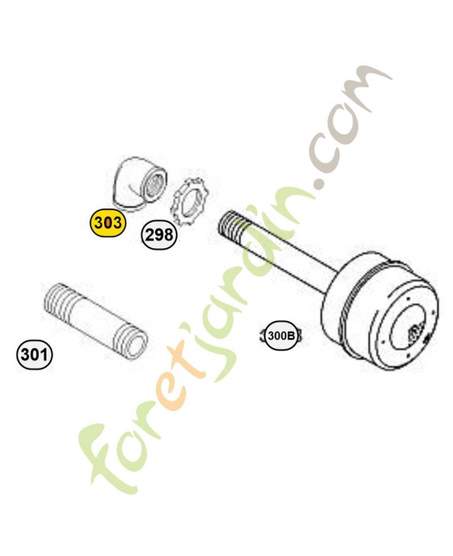 690281 Coude echappement 0003-000-0449 690281 Coude echappement 0003-000-0449