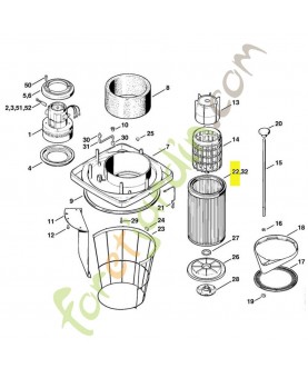 Filtre papier référence 4714-703-5900 . Pièce de rechange Sithl / Vicking