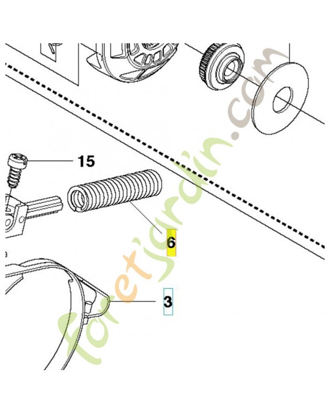 Ressort de frein référence 505892601