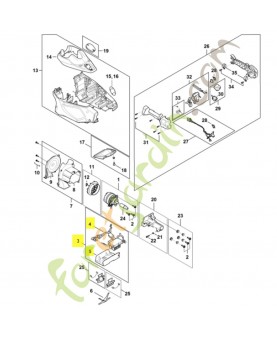 Module électronique HA04-430-1402. Pièce détachée Stihl / Vicking