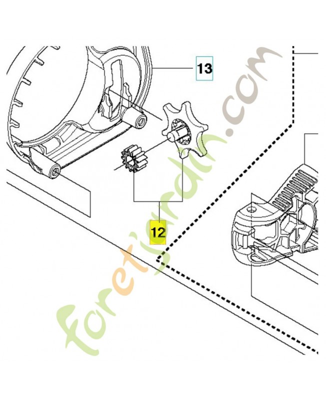 Dé de tension 537347202. Pièce de rechange Husqvarna Dé de tension 537347202. Pièce de rechange Husqvarna