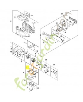 Module électronique HA04-430-1400. Pièce détachée Stihl / Vicking