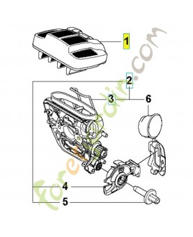 Filtre a air complet. Pièce détachée Husqvarna référence 590458802