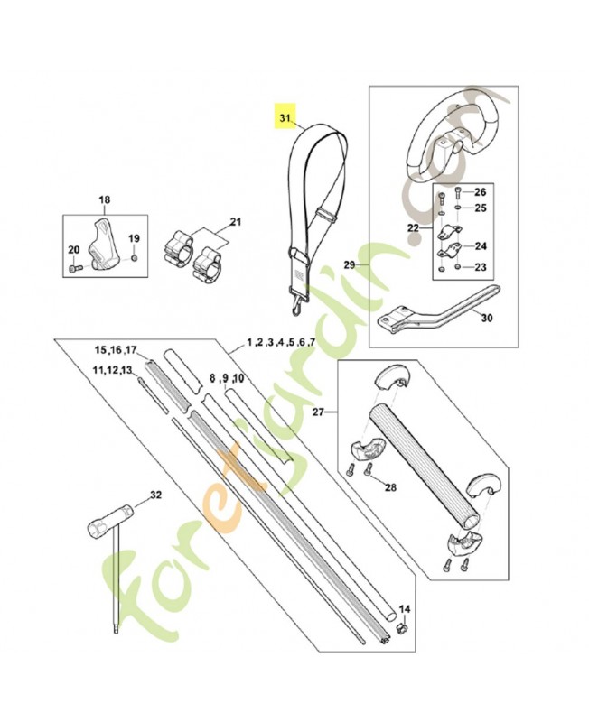 Bretelle 4130-710-9000 stihl Bretelle 4130-710-9000 stihl