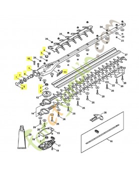 Carter du réducteur (0°. 600 mm) 4243-640-0511 	. Pièce détachée Stihl / Vicking