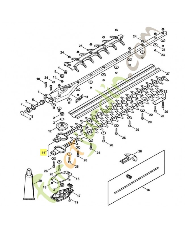Jeu de couteaux 4243-710-6004. Pièce détachée Stihl / Vicking