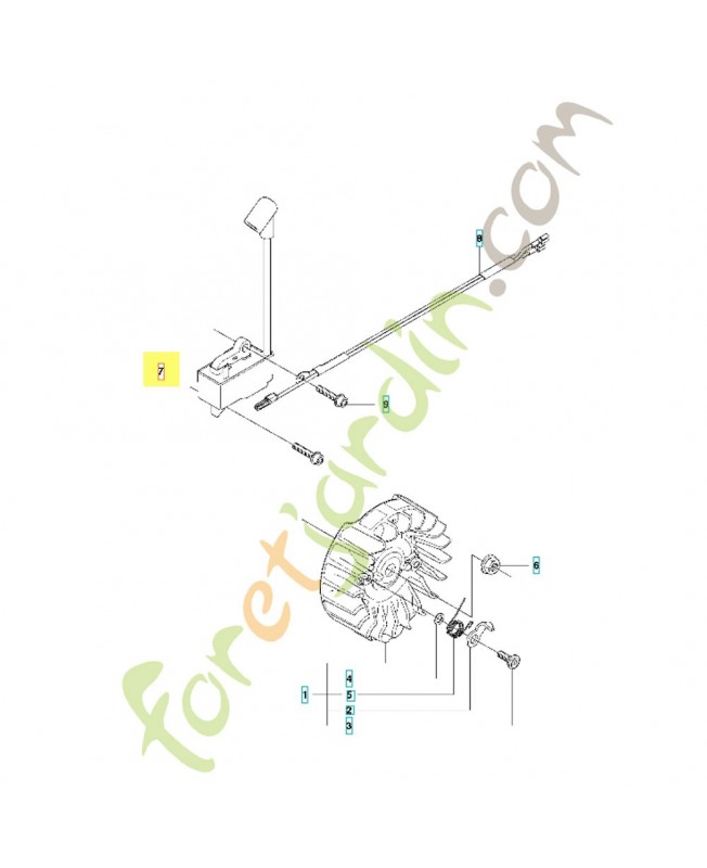 Bobine d'allumage 579638805. Pièce de rechange Husqvarna