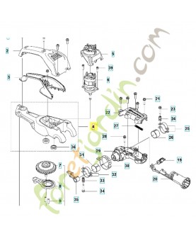 Carter d'engrenage 588564406. Pièce détachée Husqvarna