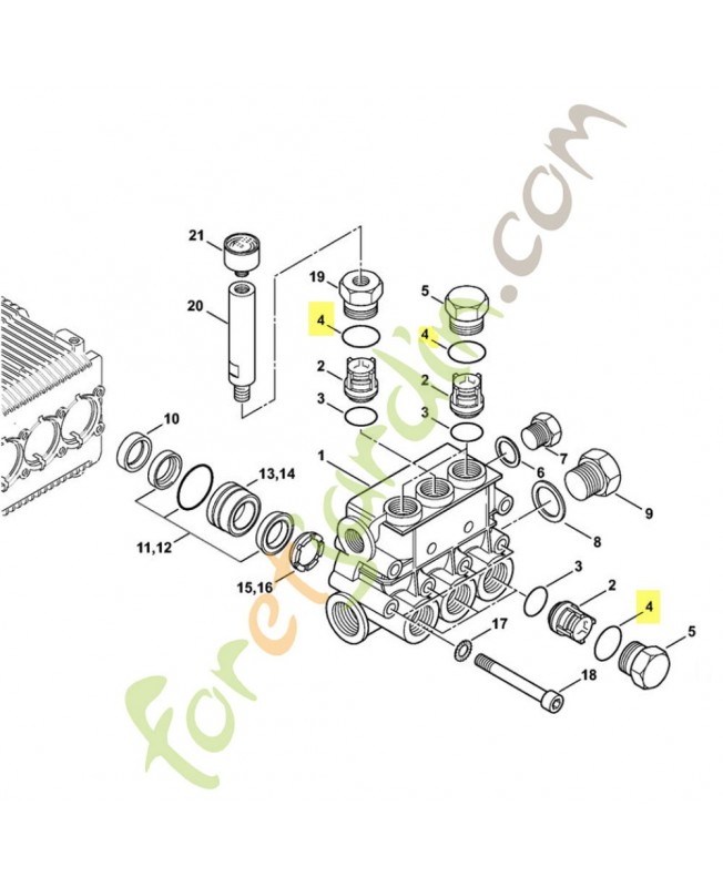 Joint torique 17,86x2,62 9645-945-7595. Pièce de rechange Sithl / Vicking