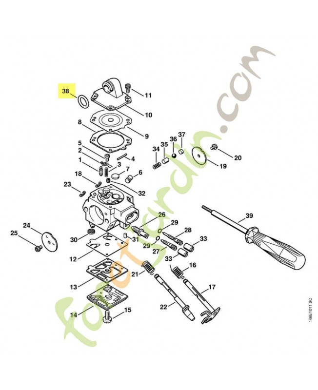 Joint torique 10x2.5 9645-945-7505. Pièce de rechange Sithl / Vicking