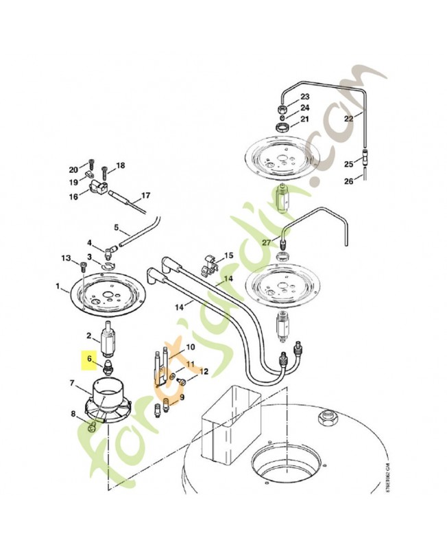 Buse gas-oil re 661/961 4752-523-0800. Pièce détachée Stihl / Vicking