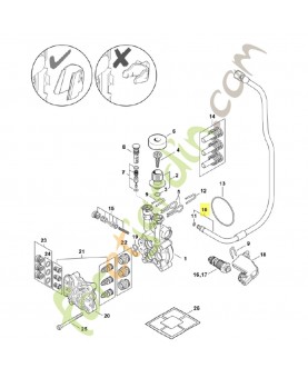 Flexible haute pression dn 6 4950-670-0800. Pièce détachée Stihl / Vicking