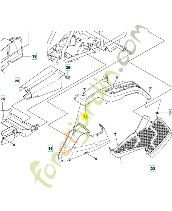 Panneau de controle 521889302.Pièce de rechange Husqvarna