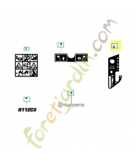Autocollant 575222601. Pièce de rechange Husqvarna