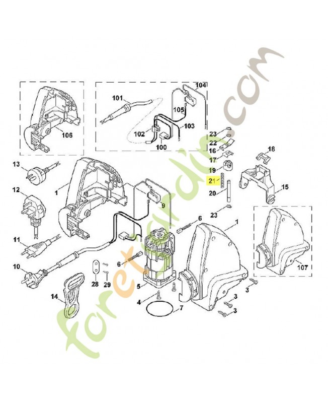 Ressort 7 x 22 x 0,8 6010-647-2400. Pièce de rechange Sithl / Vicking